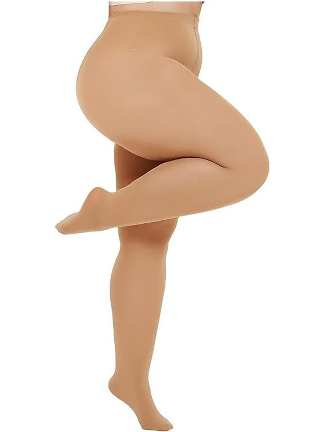 HOT BEES Women Plus Size High Waist Fur Thermal Stockings