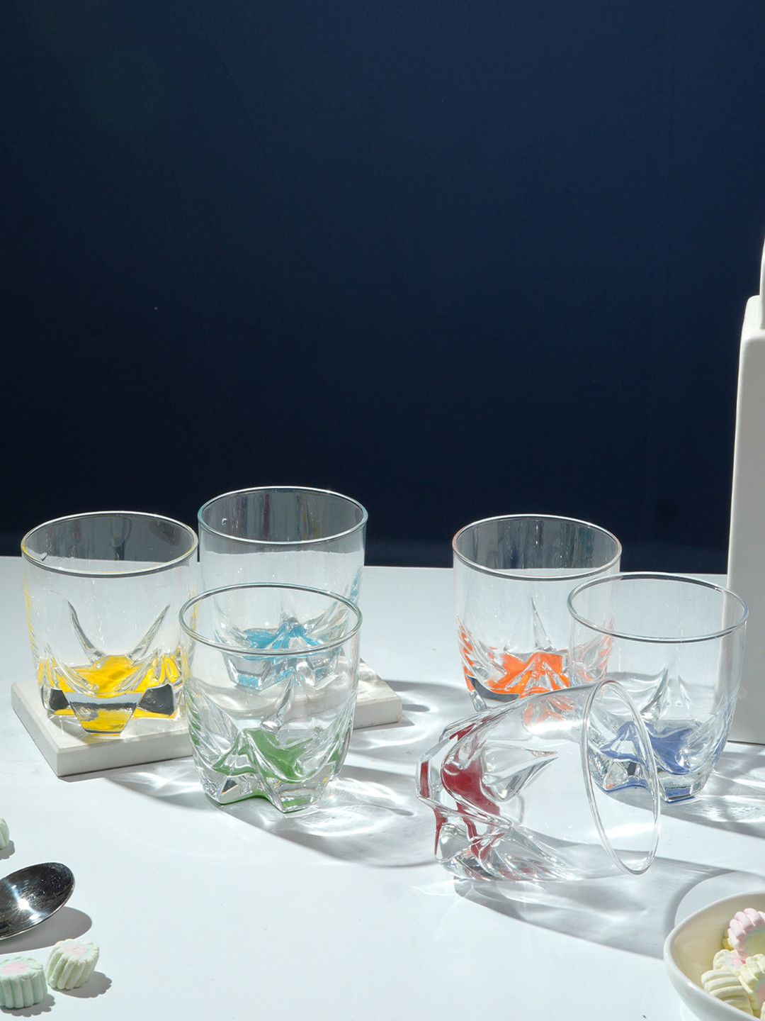 Luminarc International Lisbonne Transparent And Yellow 6 Pieces Whisky Bar Glass 300ml