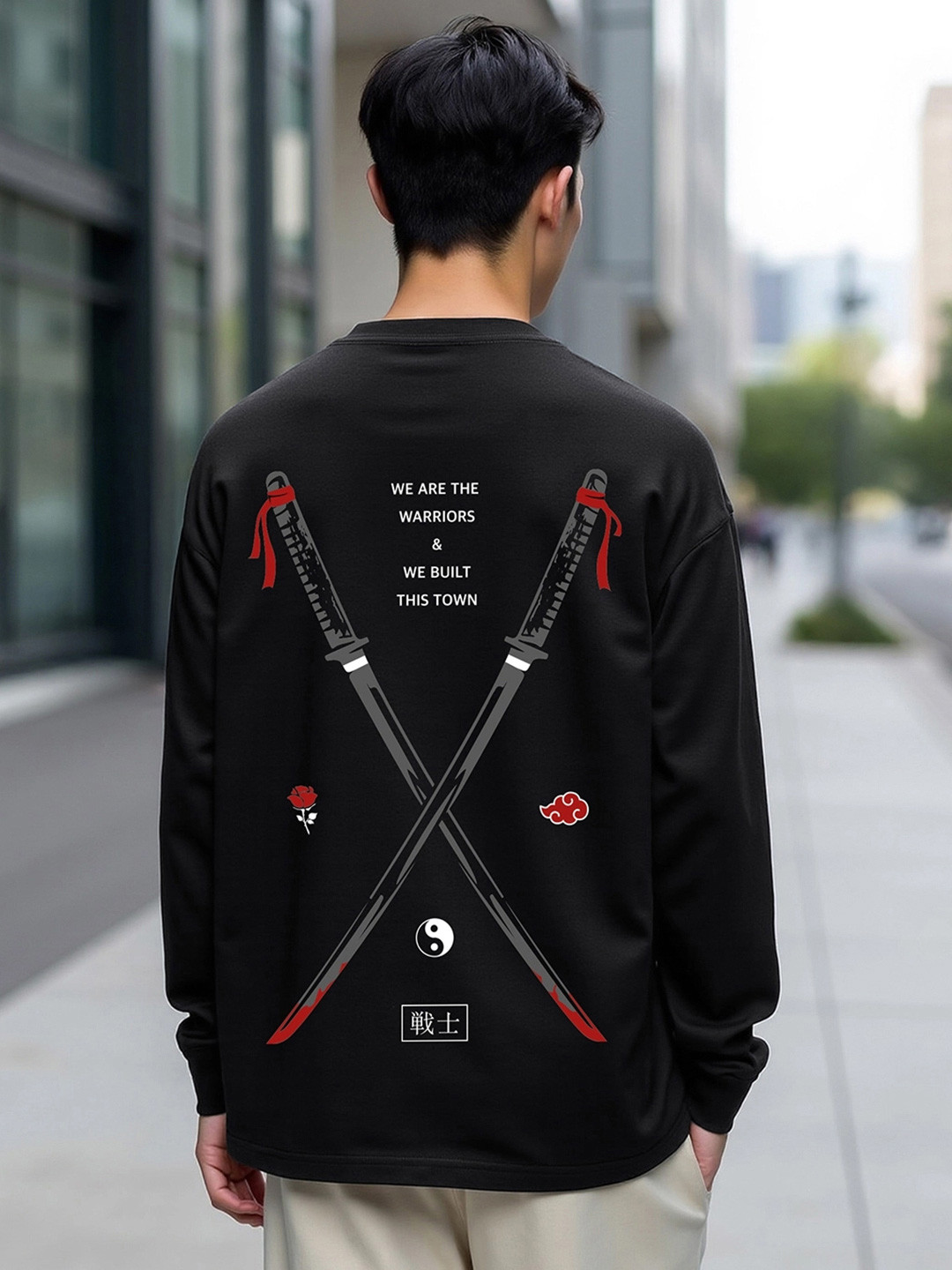 Bewakoof Warriors Graphic Printed Oversized Pure Cotton T-shirt