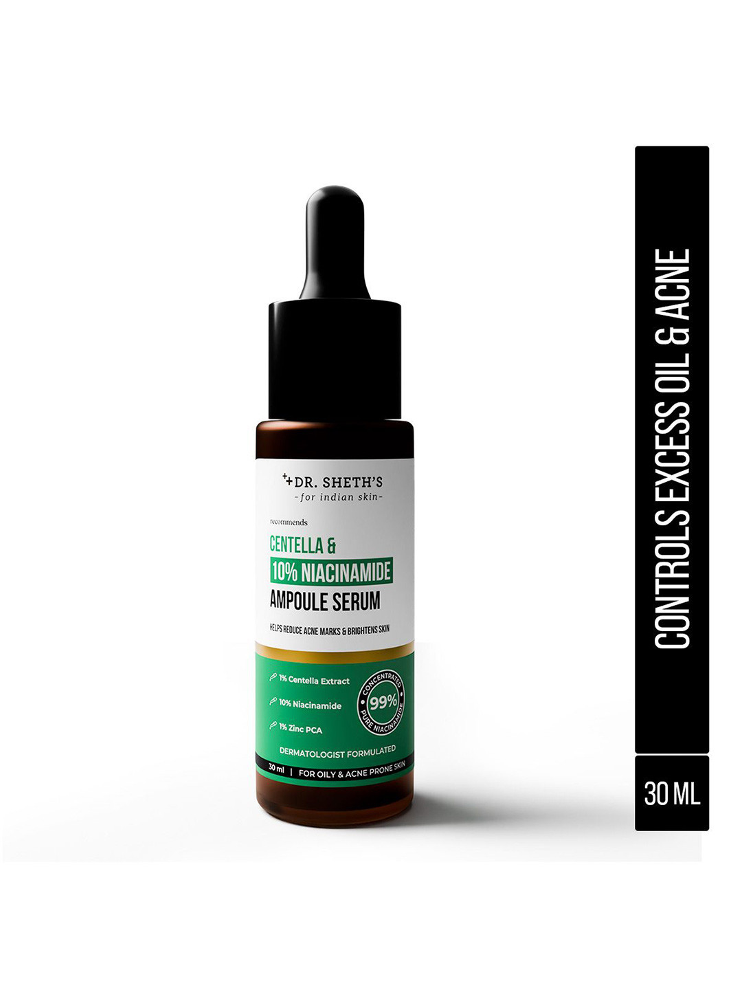 DR. SHETHS Centella & 10% Niacinamide Face Serum - 30 ml