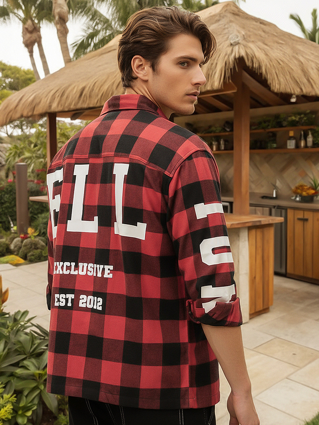 Bewakoof Checked Oversized Cotton Shirt