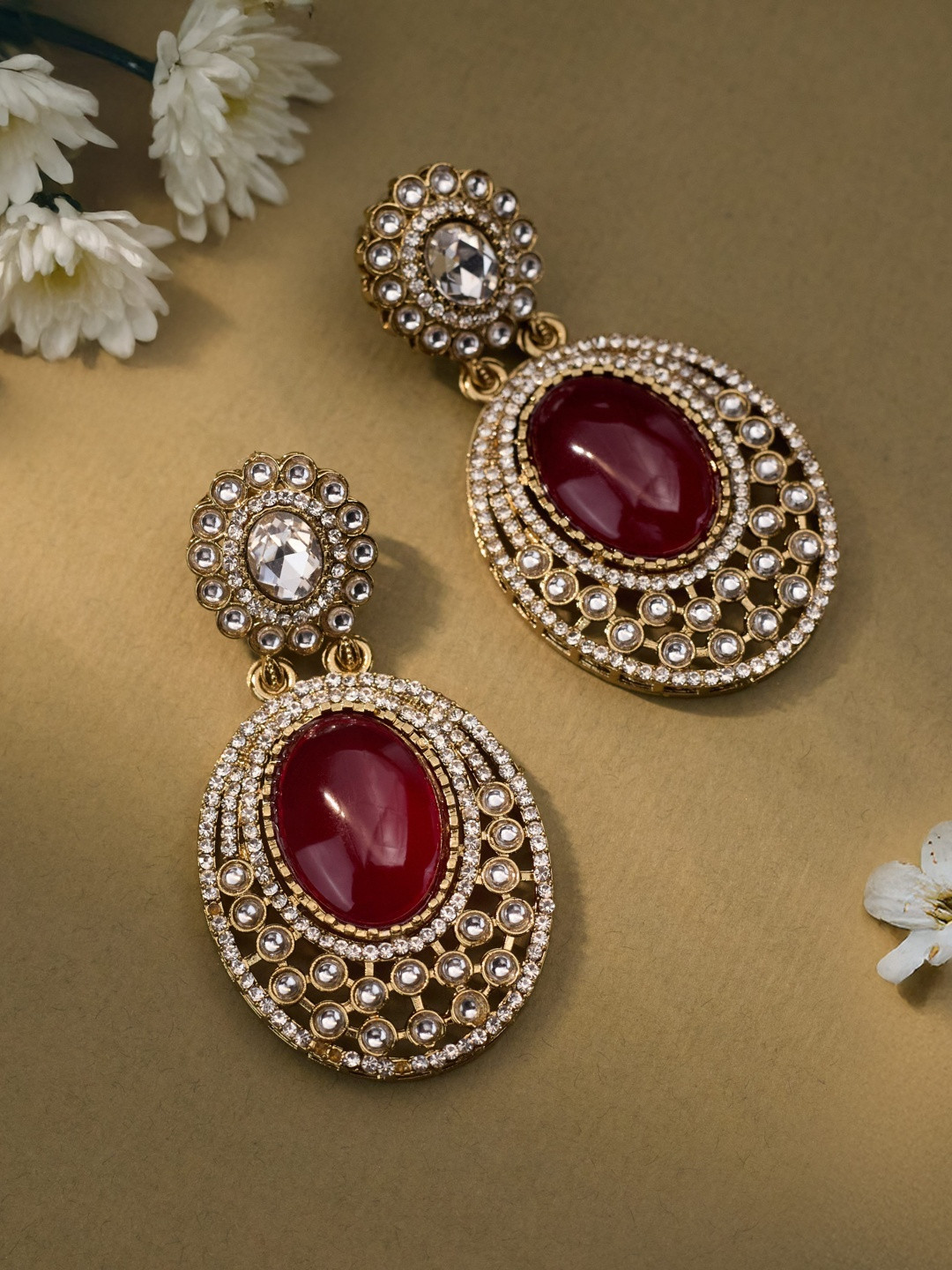 zarmar fashion Oval Drop Earrings