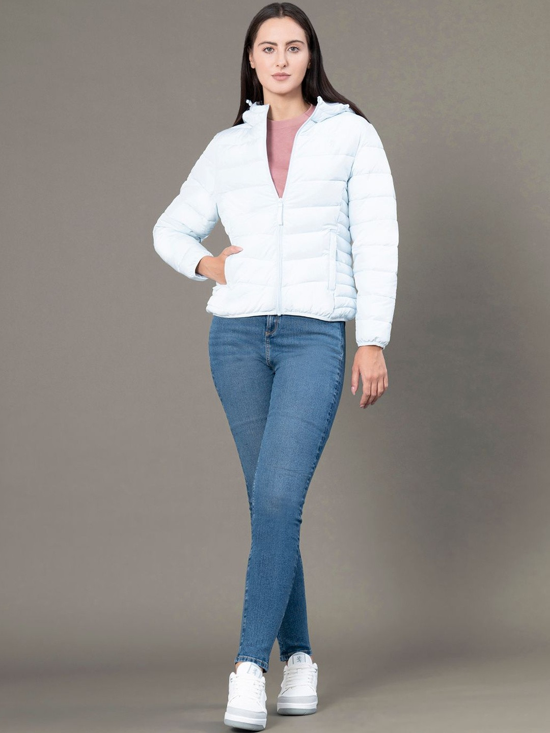 Red Tape Women Hooded Solid Puffer Jacket