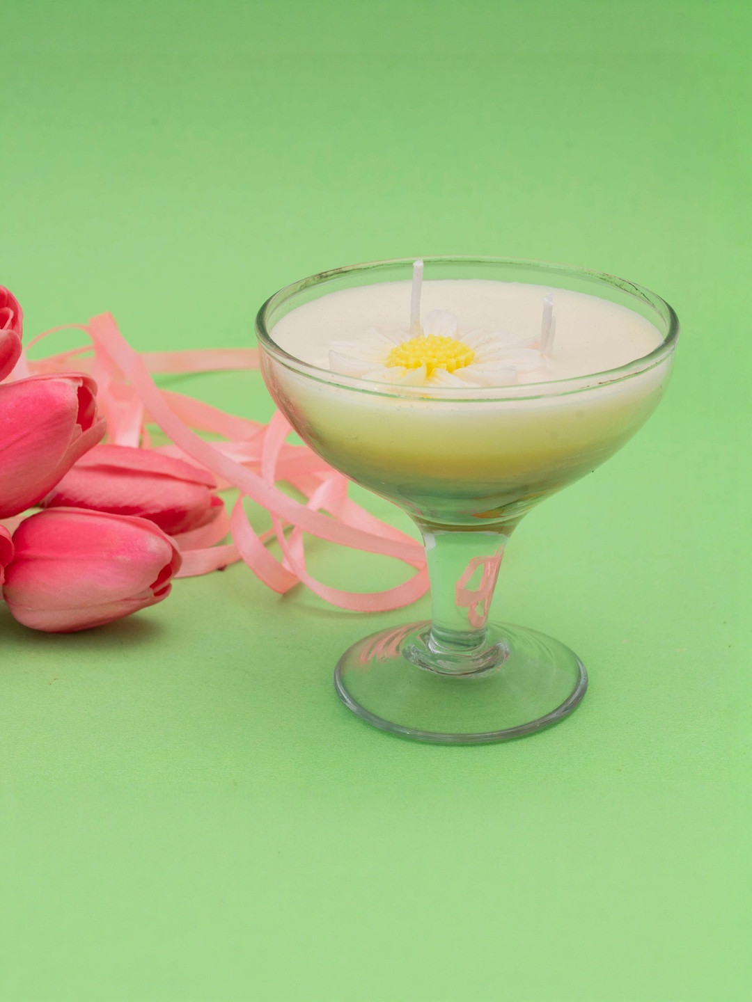 gabrunaari 2 Wicks Scented Geometric Shaped Jar Candle