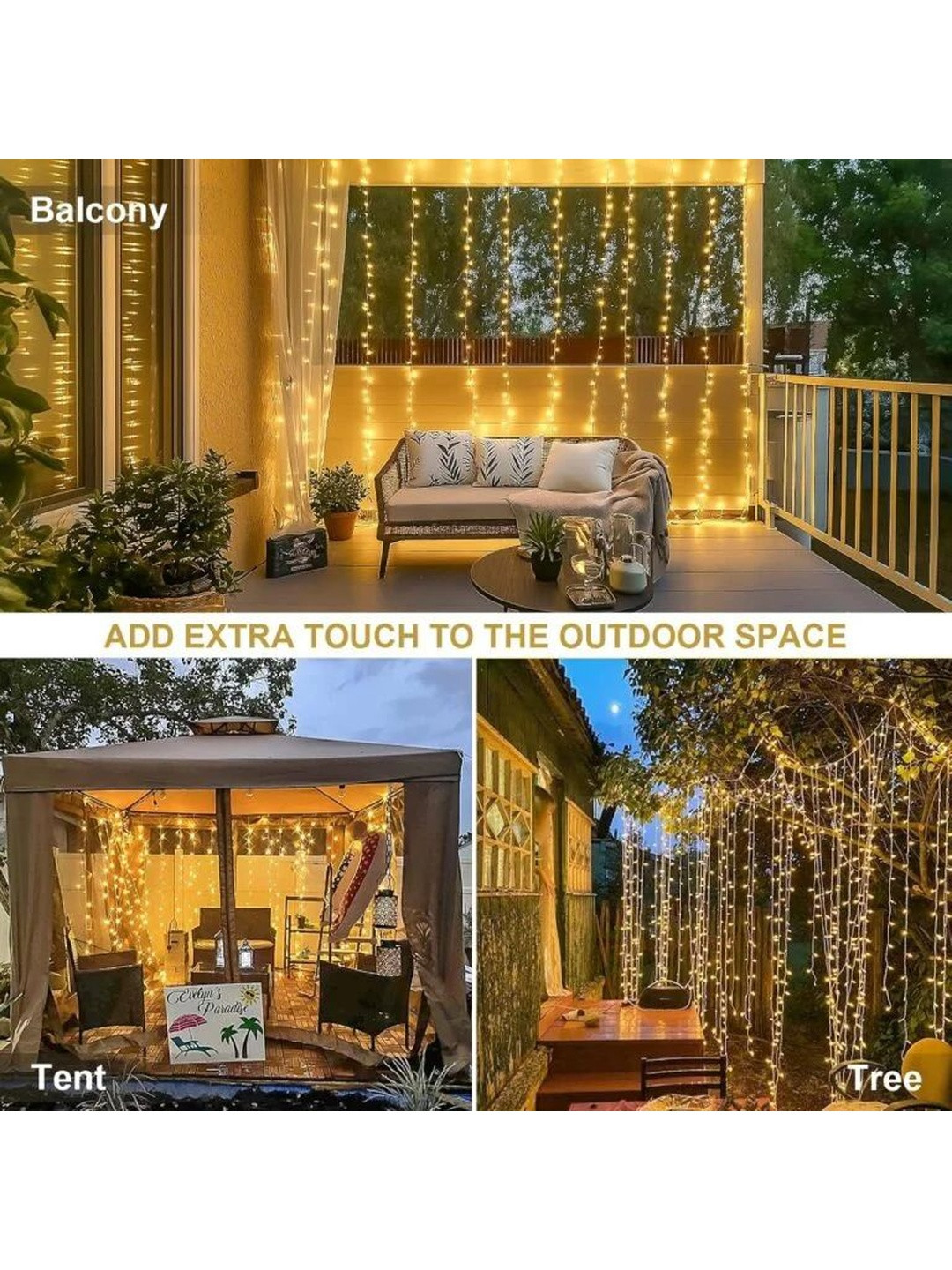 WIRE ME SAFE 50m Warm-White Versatile Lighting Circular String Lights