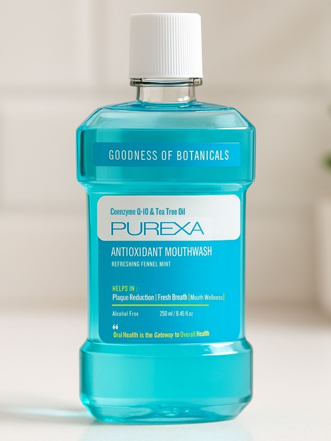 Purexa Antioxidant & Alcohol-Free Mouthwash - Fennel Mint Flavour - 250 ml