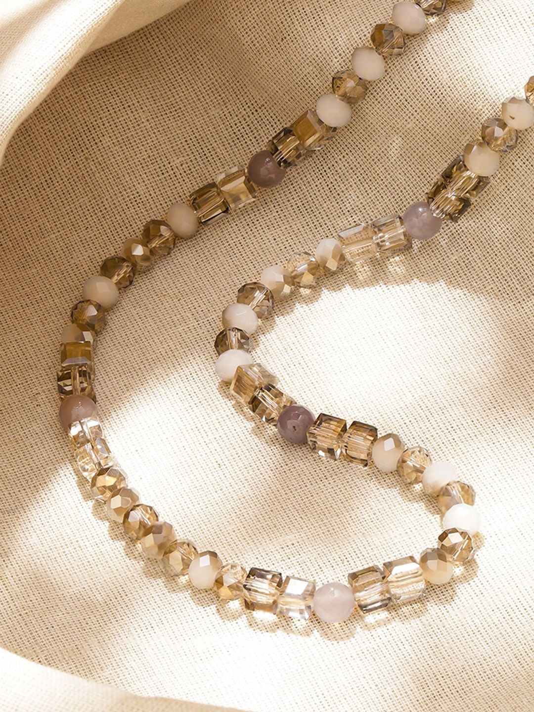 Rubans Brass Gold-Plated Handcrafted Necklace