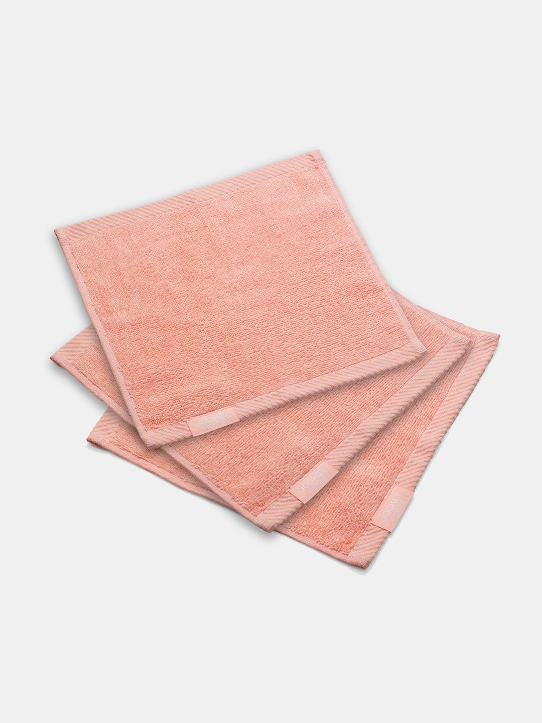 Jockey Pack of 3 100% Cotton Terry Ultrasoft and Durable Solid 430-GSMFace Towel - T310