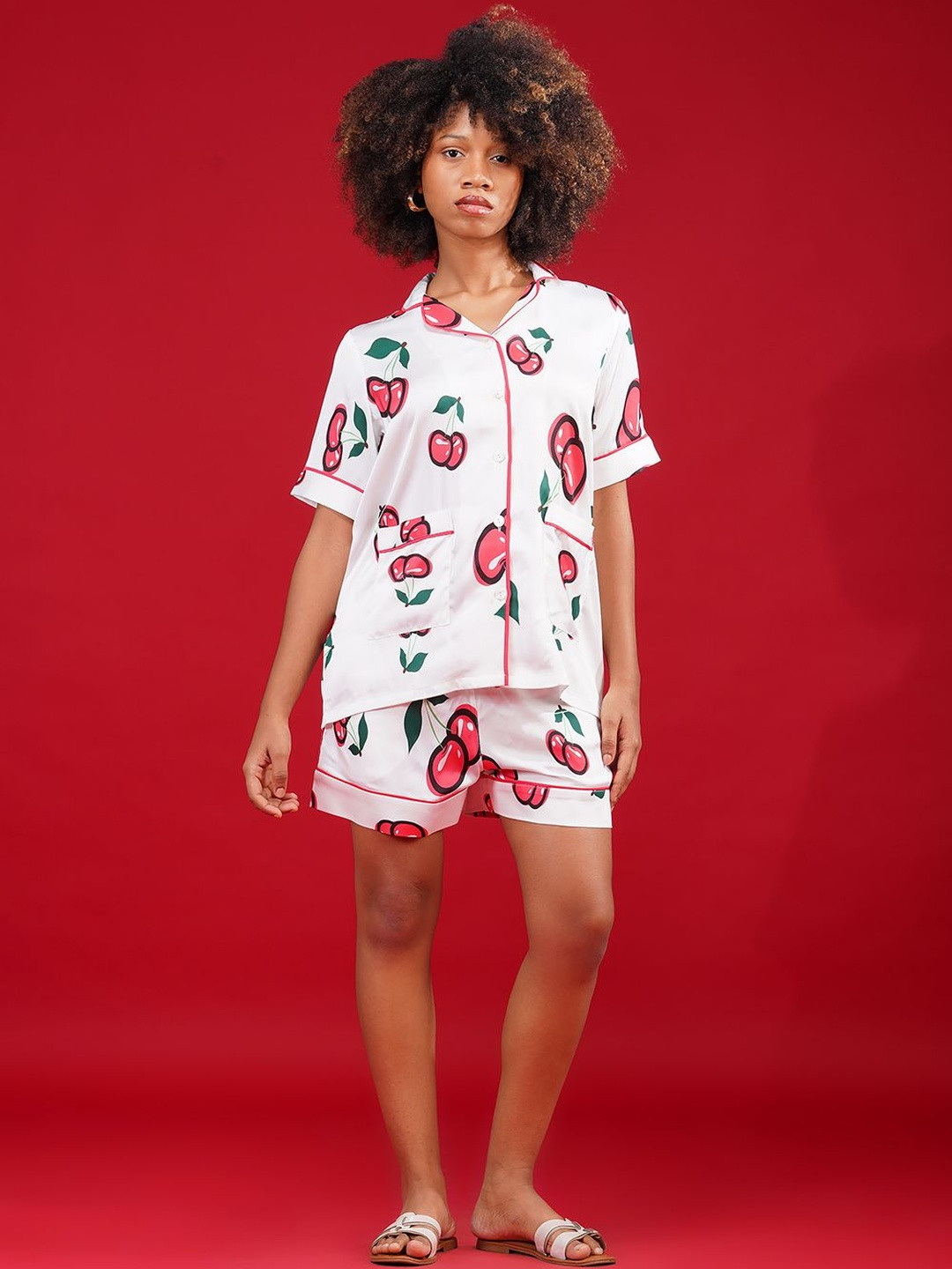 NOITE LUXE Women Printed Night suit