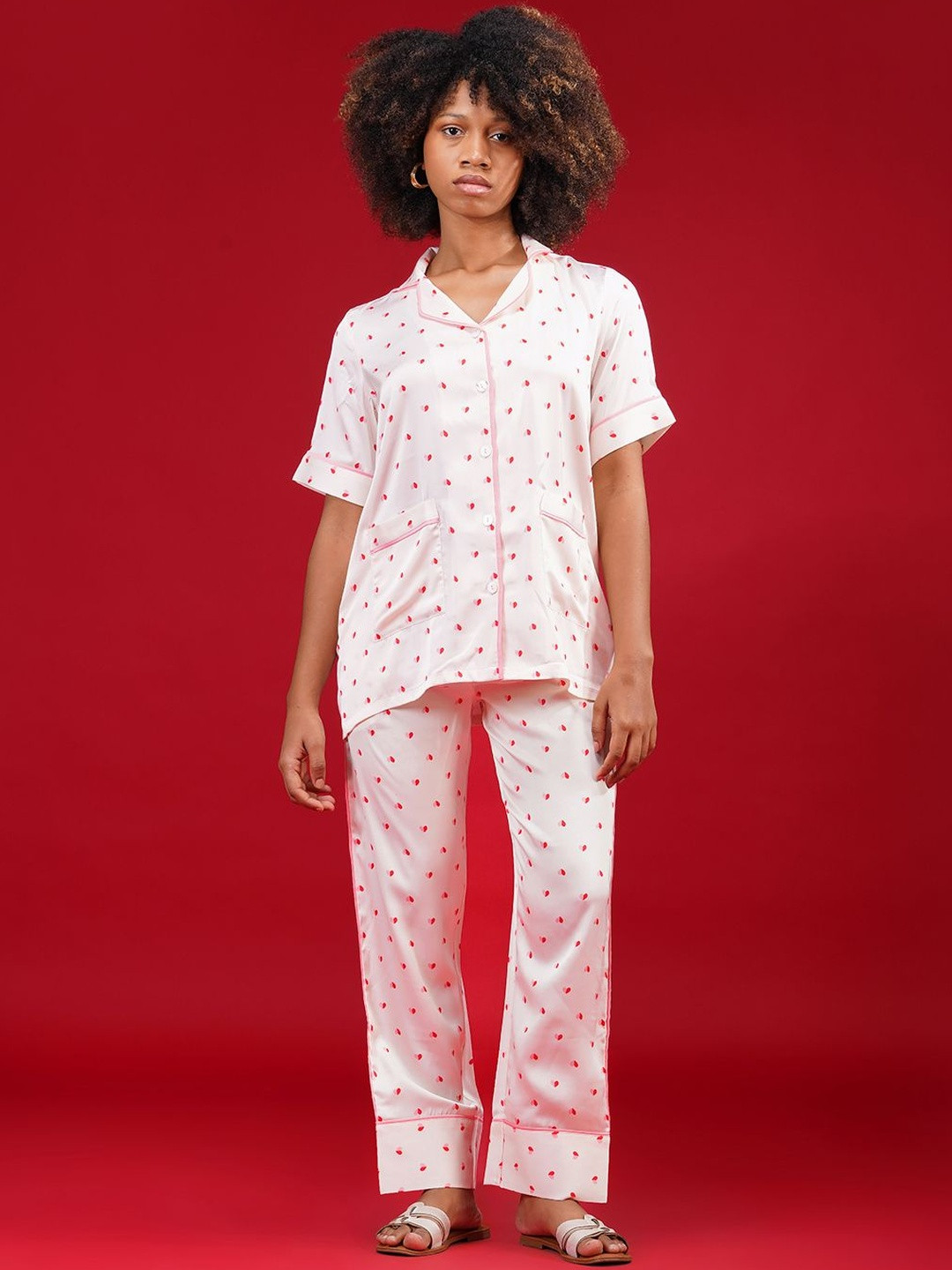 NOITE LUXE Women Printed Night suit