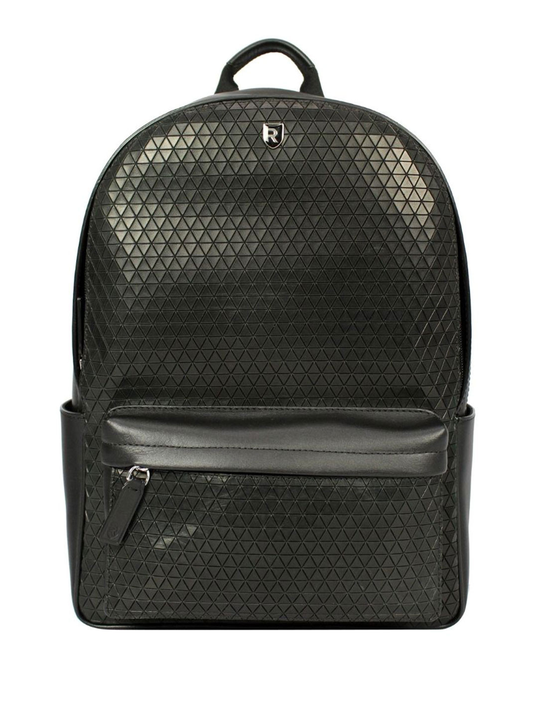 Revup Unisex Textured Leather Medium Backpack - 24 L