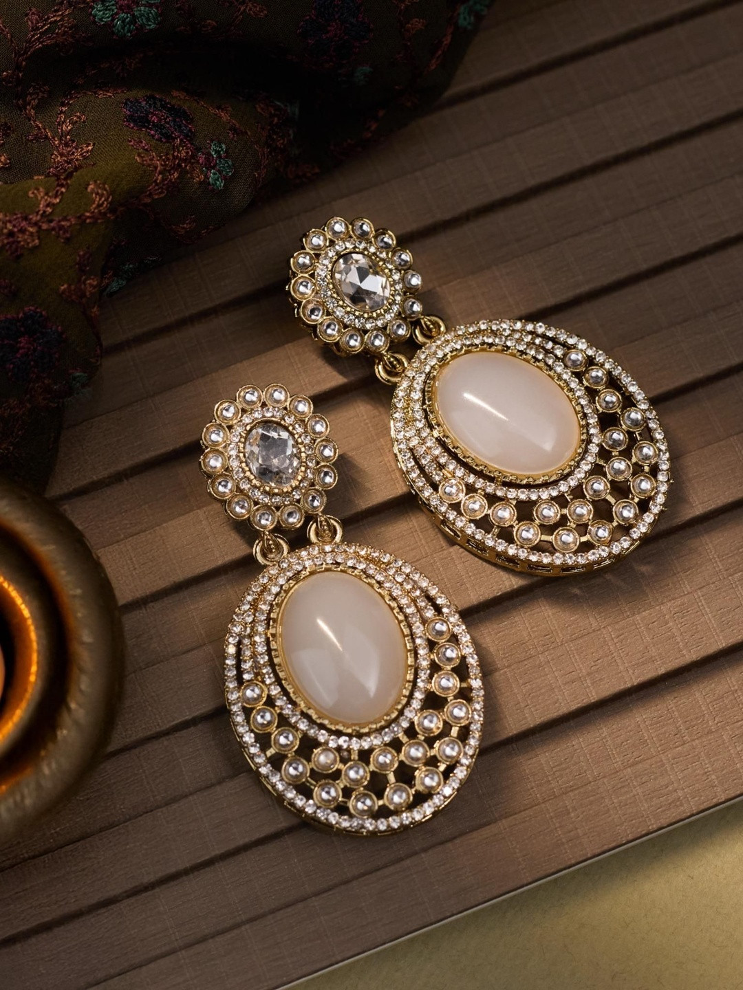 zarmar fashion Oval Drop Earrings