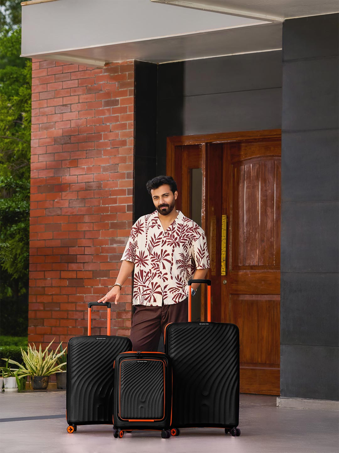 Nasher Miles Capri Hard-Sided Polypropylene Luggage Set of 3 Trolley Bag