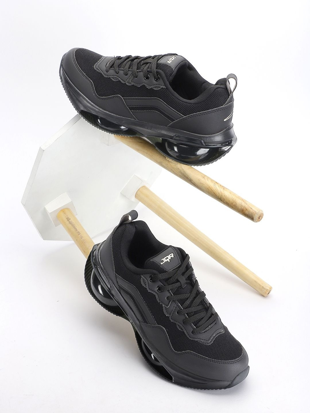 JQR SNOOP Men Black Running Shoes