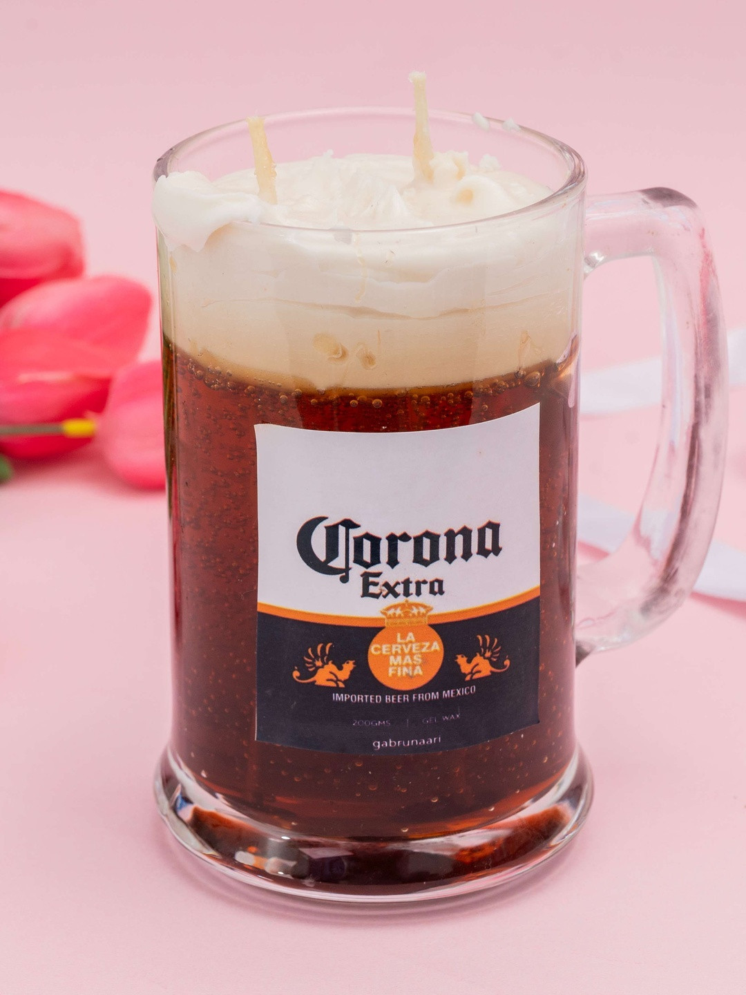 gabrunaari 1 Piece Corona Beer Jar Candle