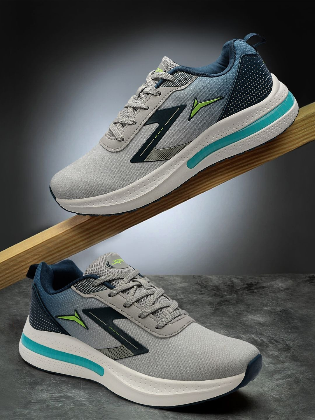 JQR Men Easy Kick Cushioned Footbed Running Shoes