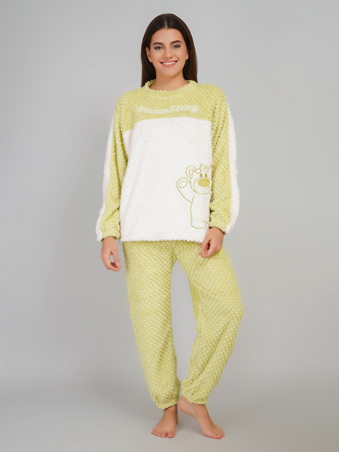 Stem Rope Women Colourblocked Night suit