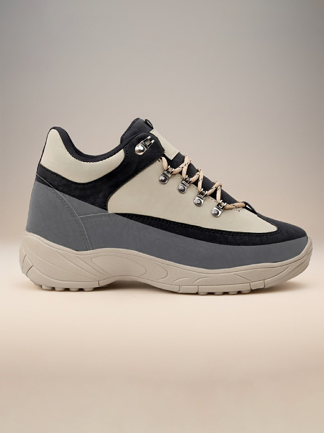 Bxxy Hidden Elevator Height Increasing Outdoor Lace-up Shoes