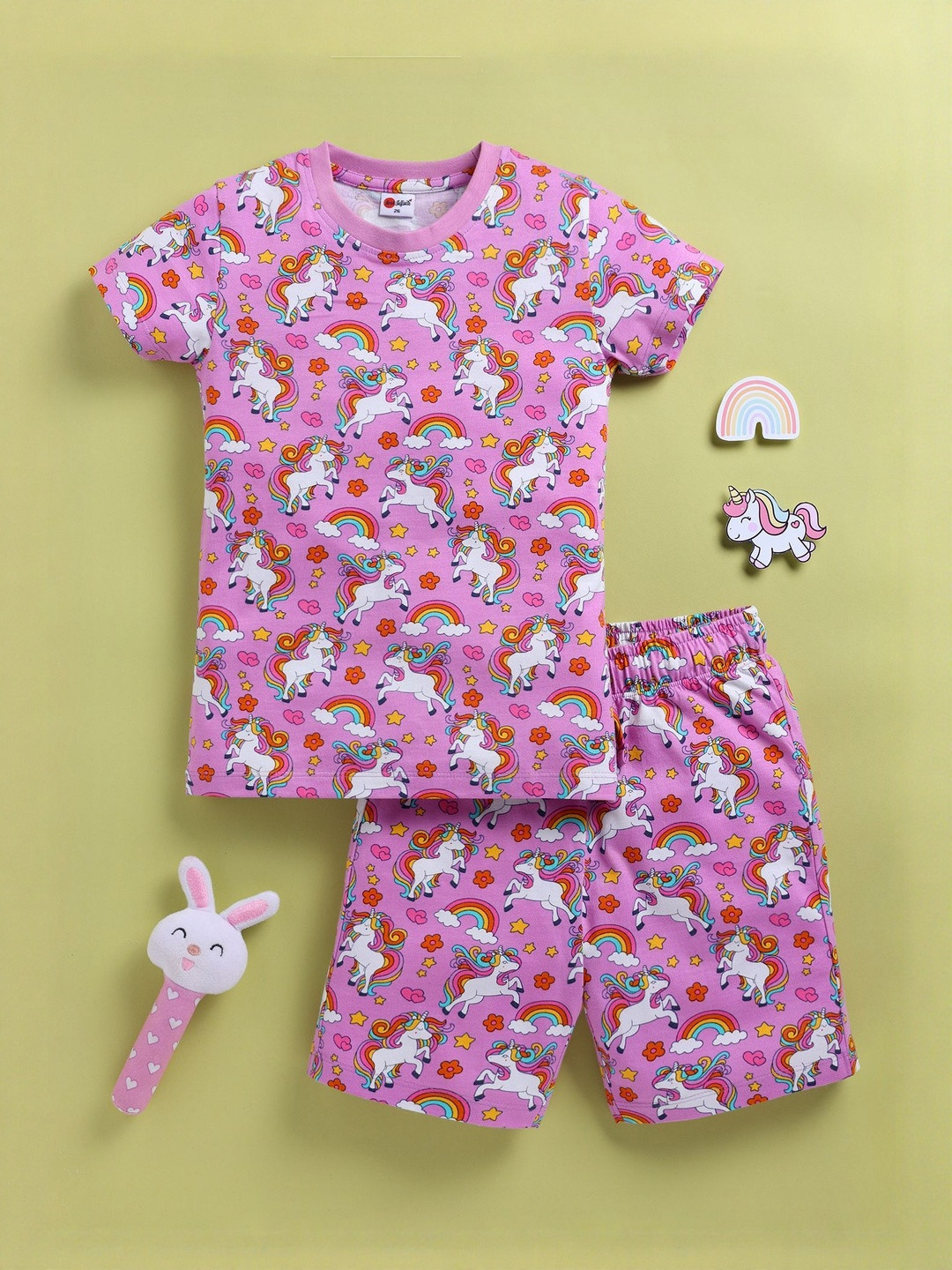 Mars Infiniti Girls Printed Top With Shorts