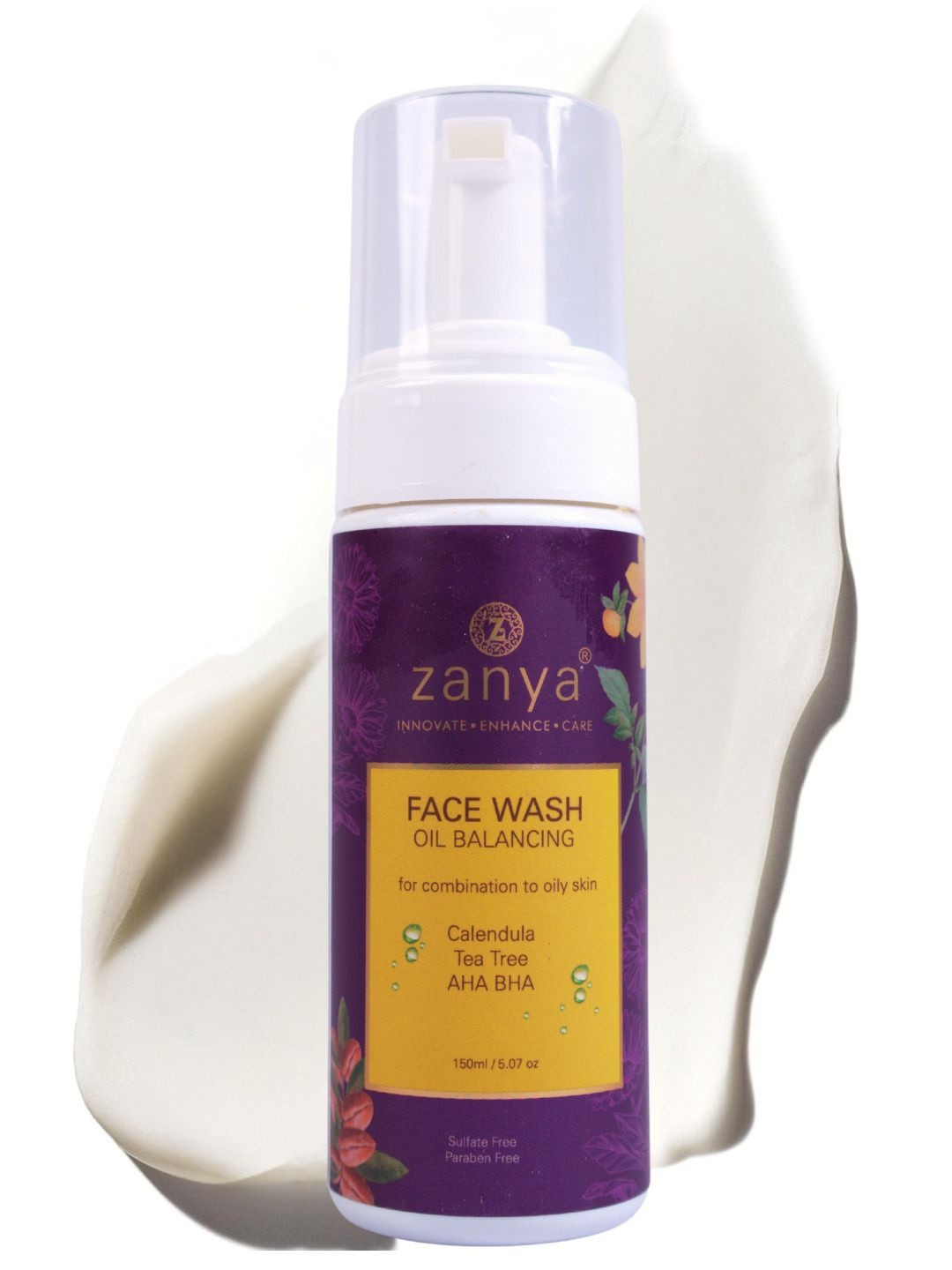 Zanya Oil Balancing Face Wash For Acne Skin With Tea Tree Extract - 150 ml