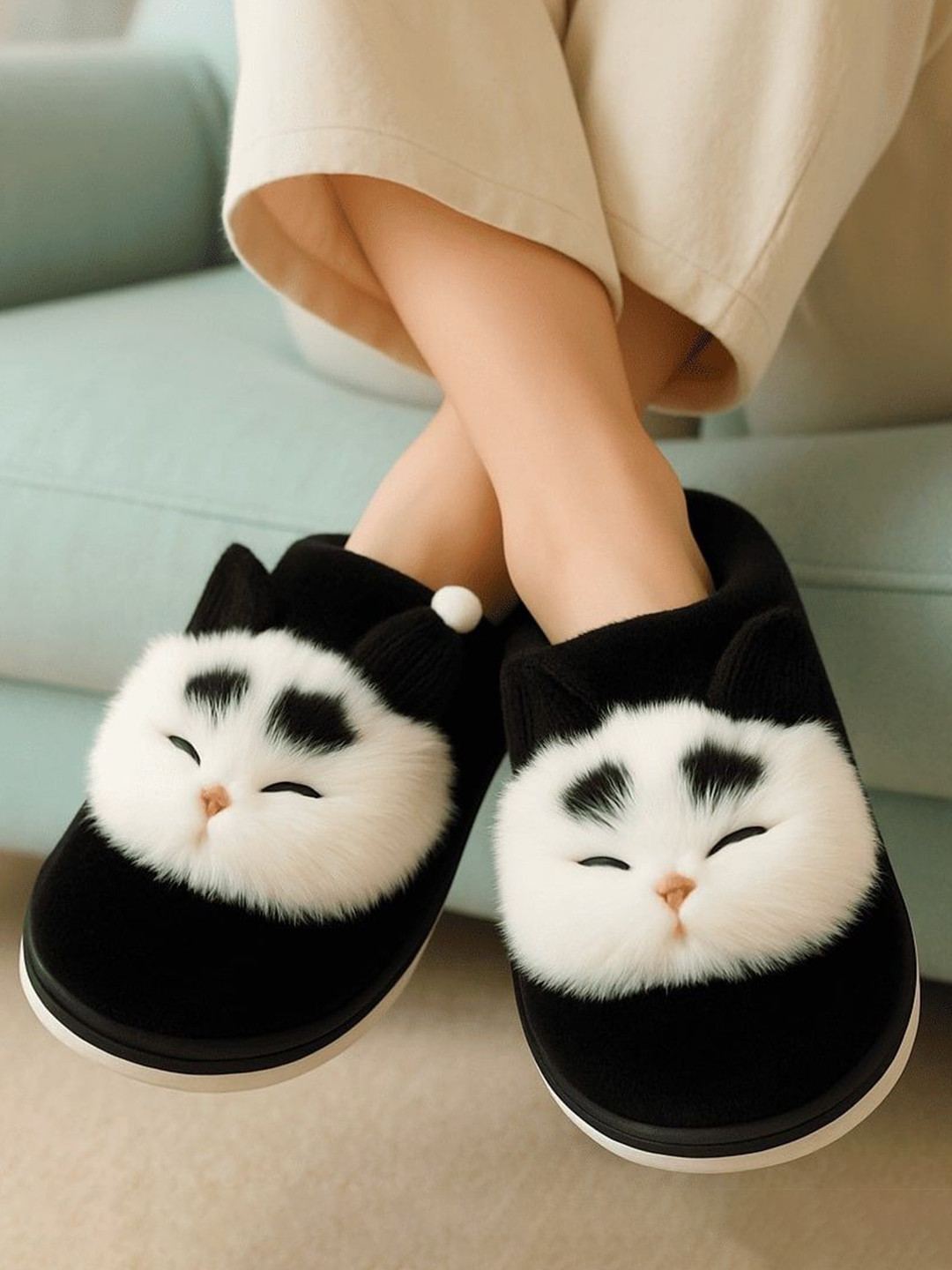 WOLVESDEN Women Fur Room Slipper