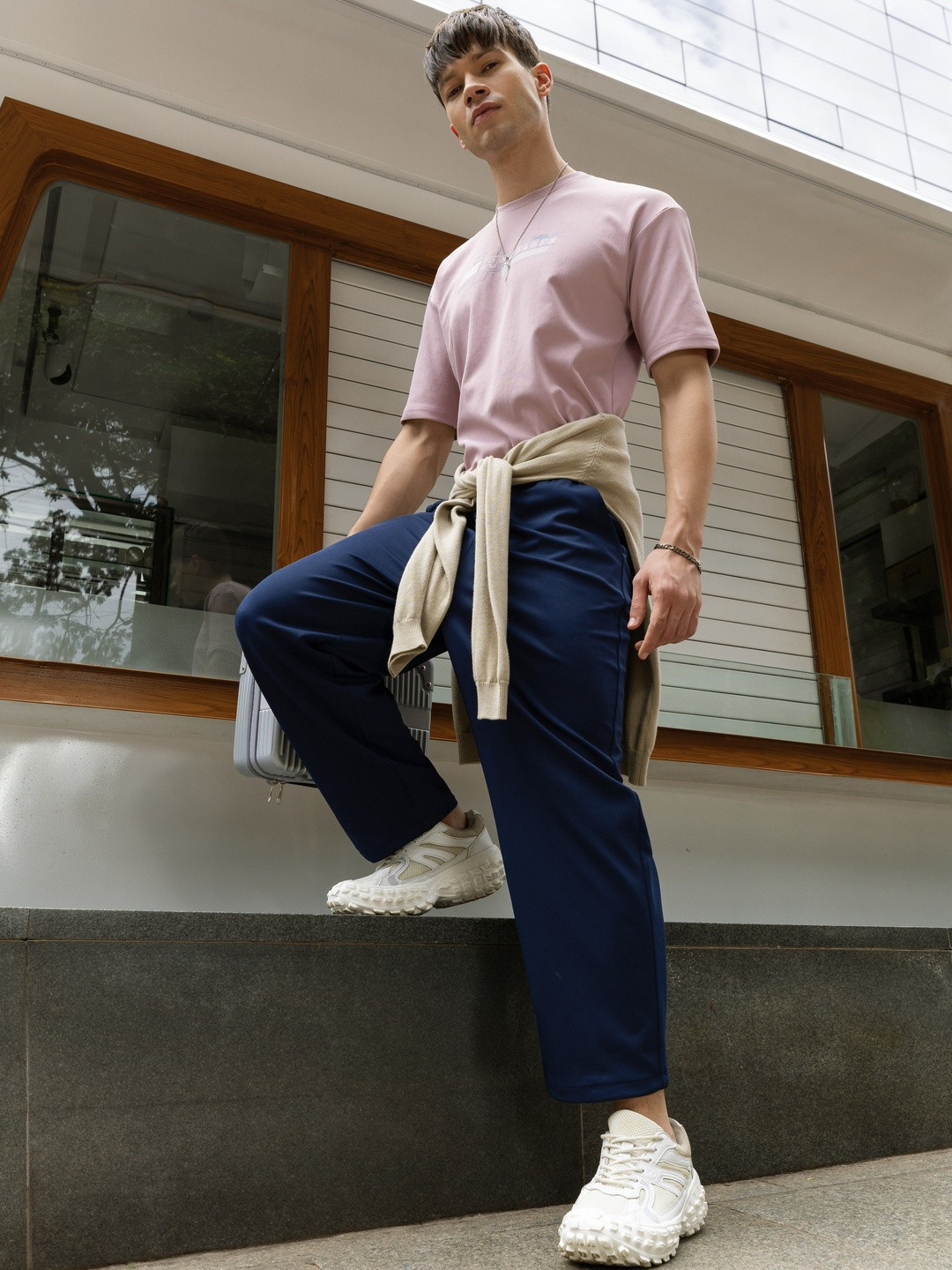 Technosport Men Active Out Parachute Track Pants with ELASTOPLUS for Gym Running Training