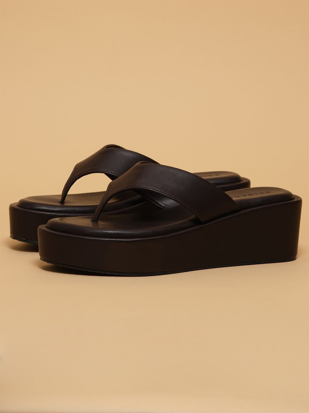 ERIDANI Christina Women Open Toe Thong Wedges