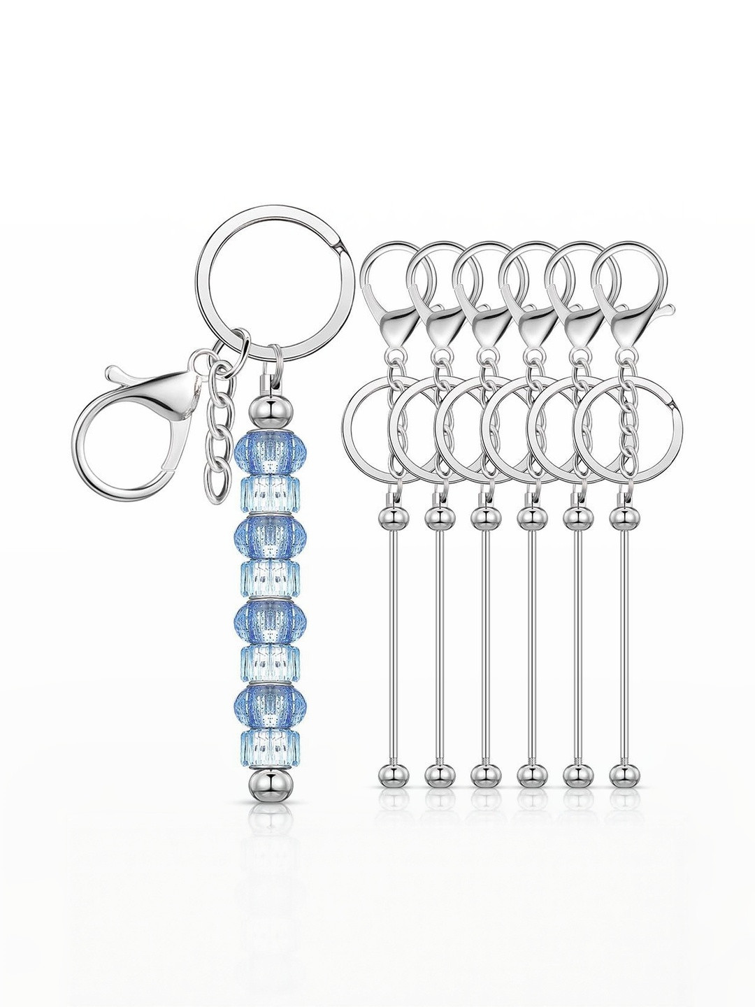 HASTHIP Pack Of 6 Metal DIY Keychain Making Kit
