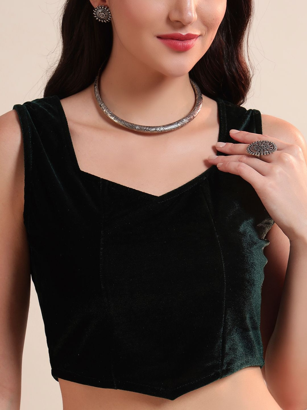 VAARARO Sweetheart Neck Saree Blouse
