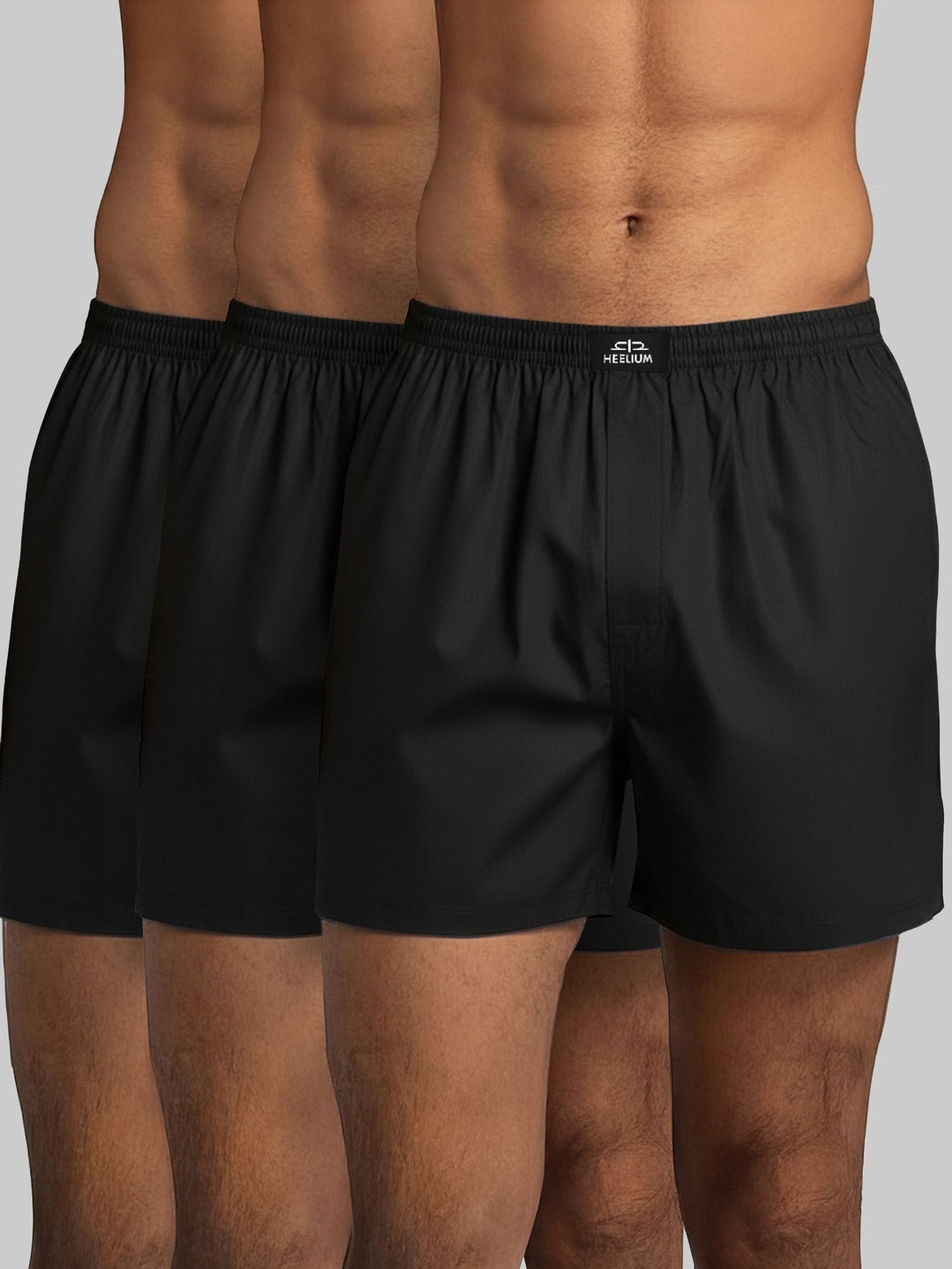 Heelium Set Of 3 Bamboo Ultra-Soft & Breathable Boxers