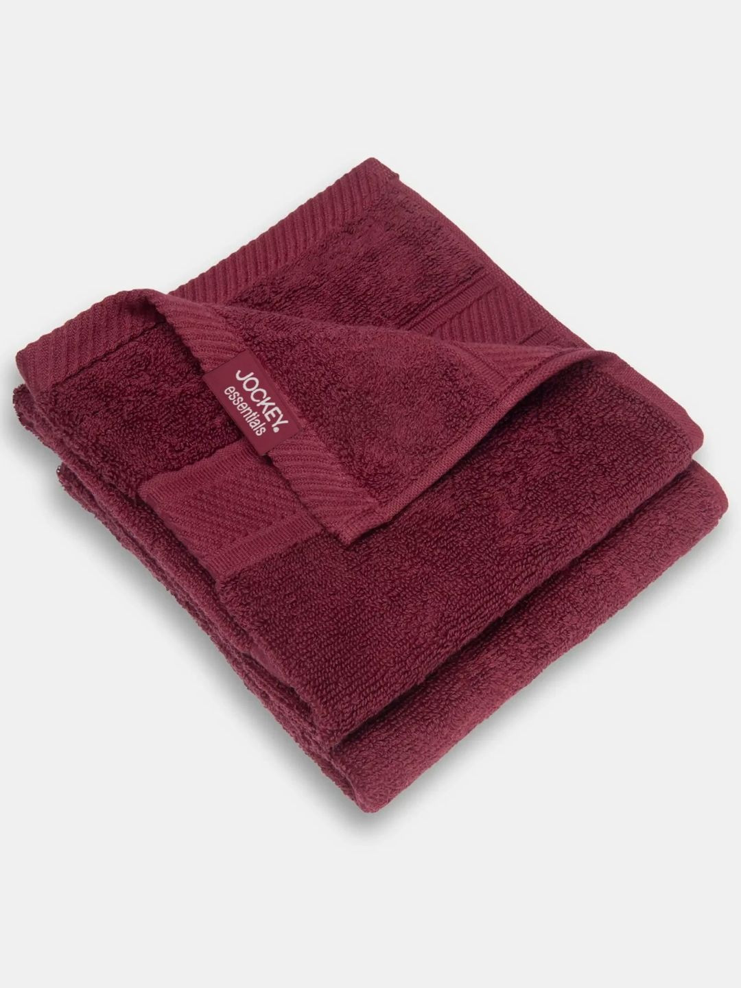 Jockey Pack of 2 100% Cotton Terry Ultrasoft and Durable Solid 400-GSM Hand Towel - T210