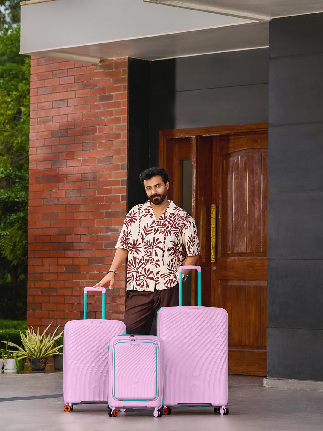 Nasher Miles Capri Hard-Sided Polypropylene Luggage Set of 3 Trolley Bag