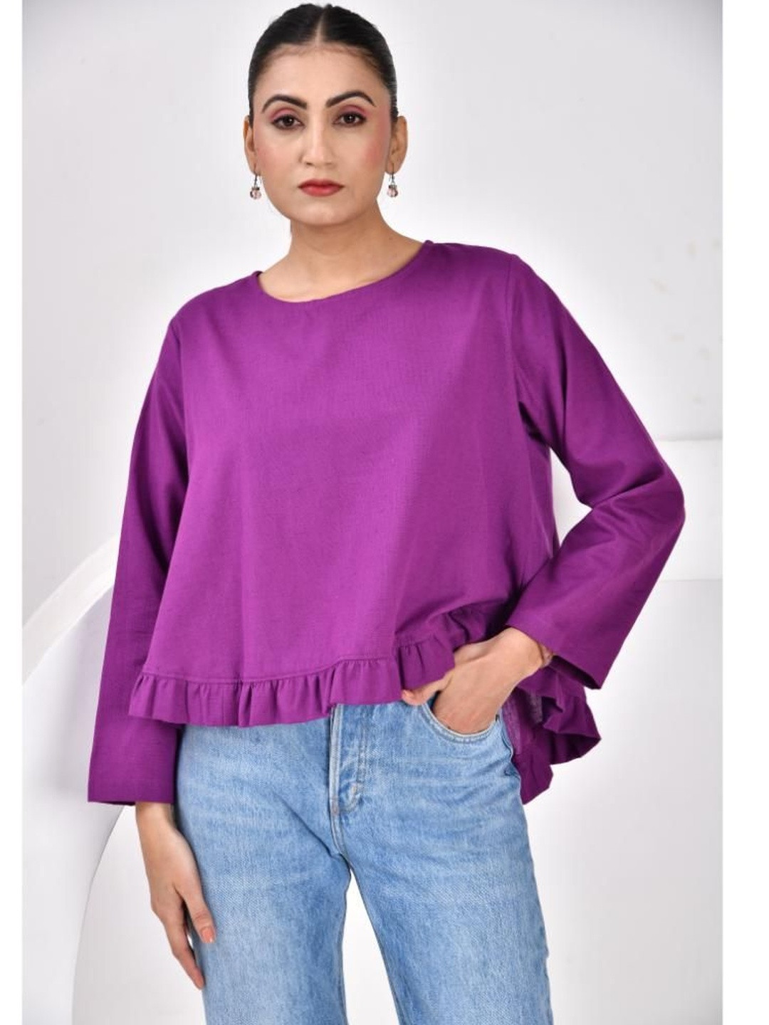 SIDDHO HUM Cotton Top