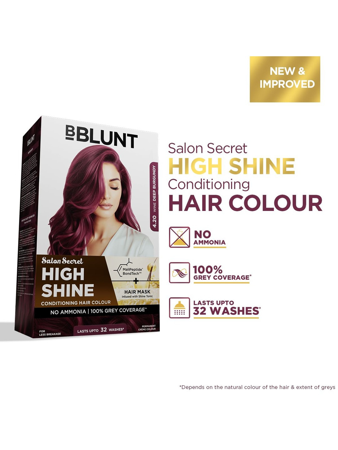 BBLUNT Salon Secret High Shine Conditioning Hair Colour 130g - Cherry Red