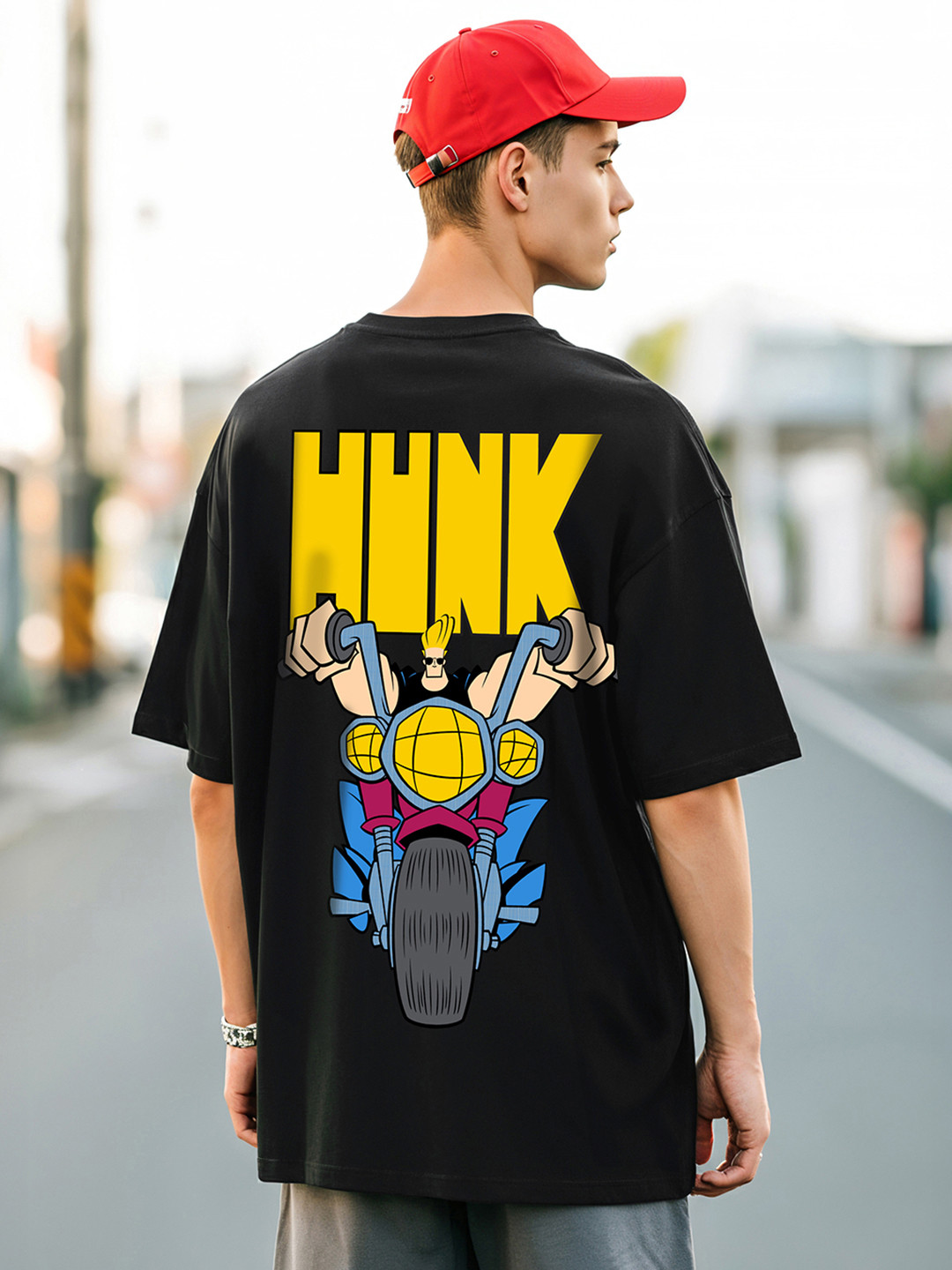 Bewakoof Comic Printed Oversized Pure Cotton T-shirt