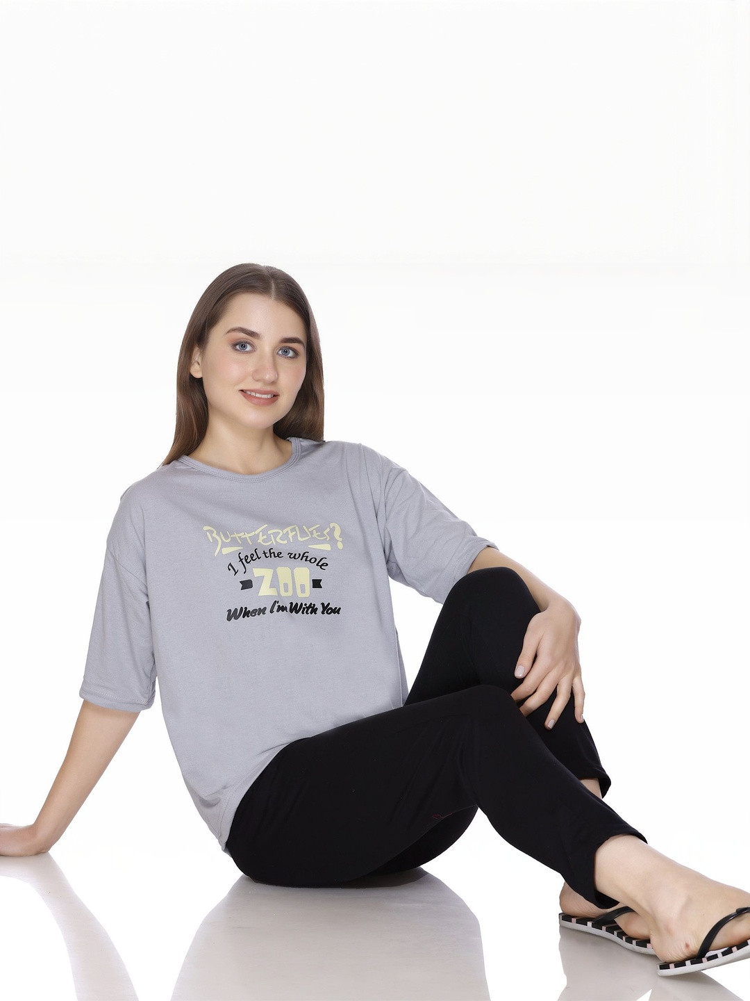 URBE-URBAN EVOLUTION Pack Of 2 Typography Printed Round Neck T-shirt
