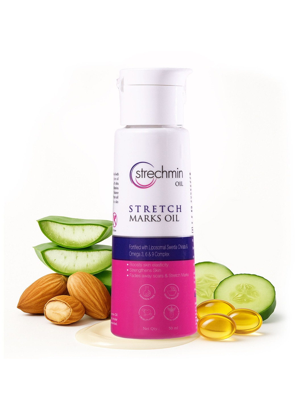 Leeford Stretch Marks Oil With Aloe Vera - 50 ml