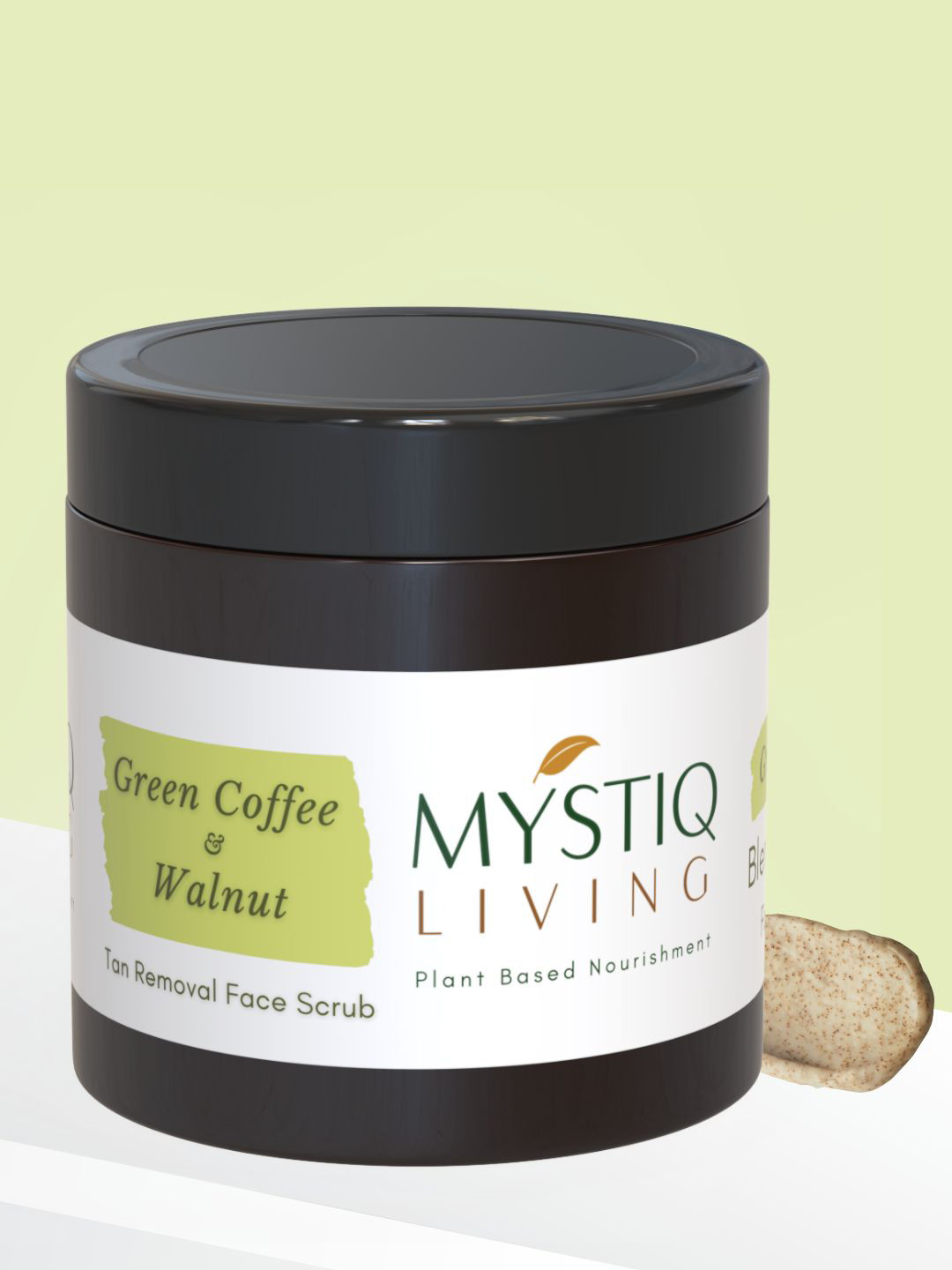 MYSTIQ LIVING Green Coffee Face Scrub For Fresh & Glowing Skin - 100 g