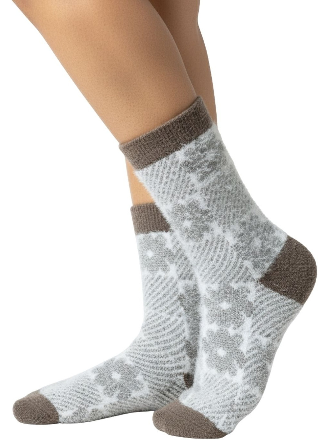 Cdeck Women Patterned Pure Woollen Socks