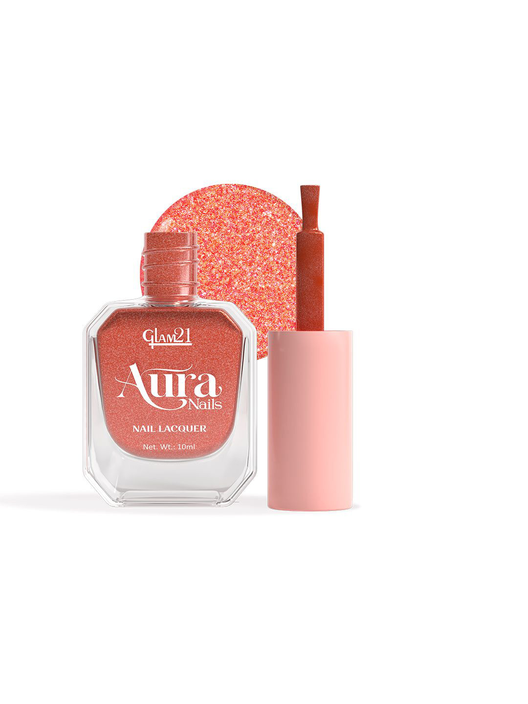 GLAM21 Aura Nails High-Shine Nail Lacquer 10ml - Iron Glow 47
