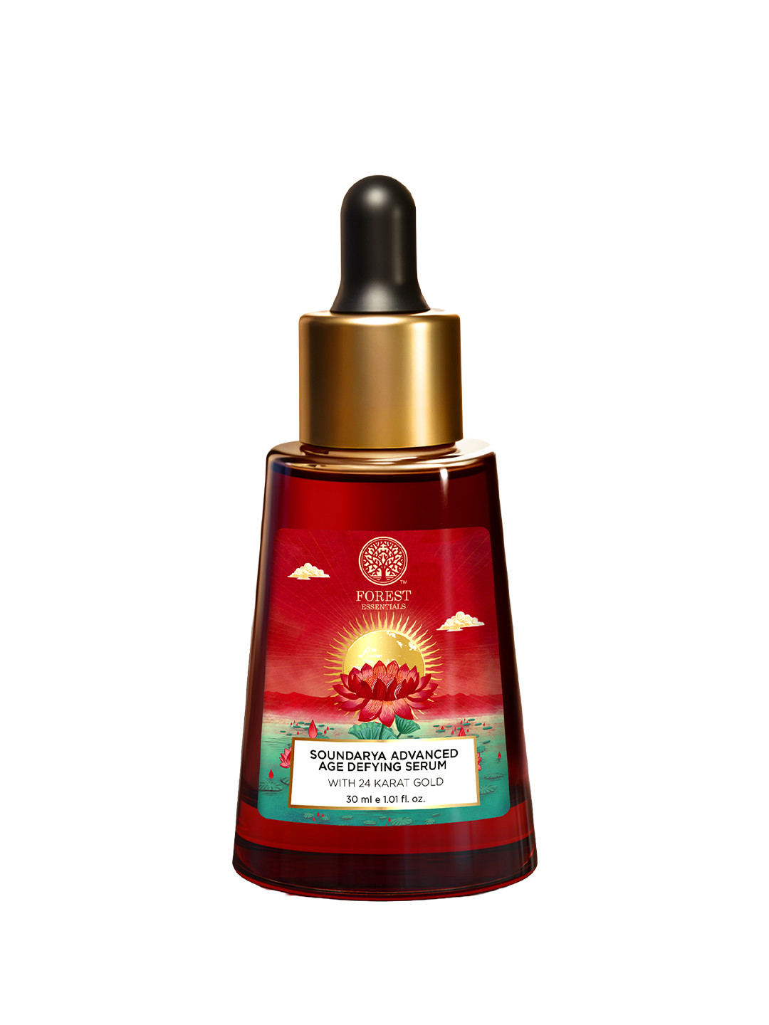 Forest Essentials Advanced Soundarya Age Defying Facial Serum With 24K Gold - 30ml