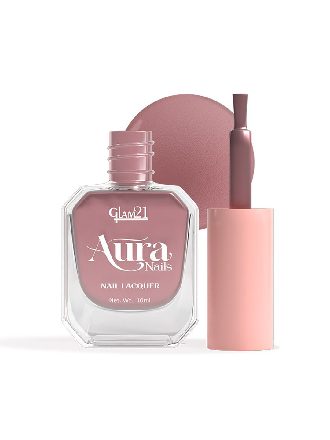 GLAM21 Aura Nails High-Shine Nail Lacquer 10ml - Rose Melt 54