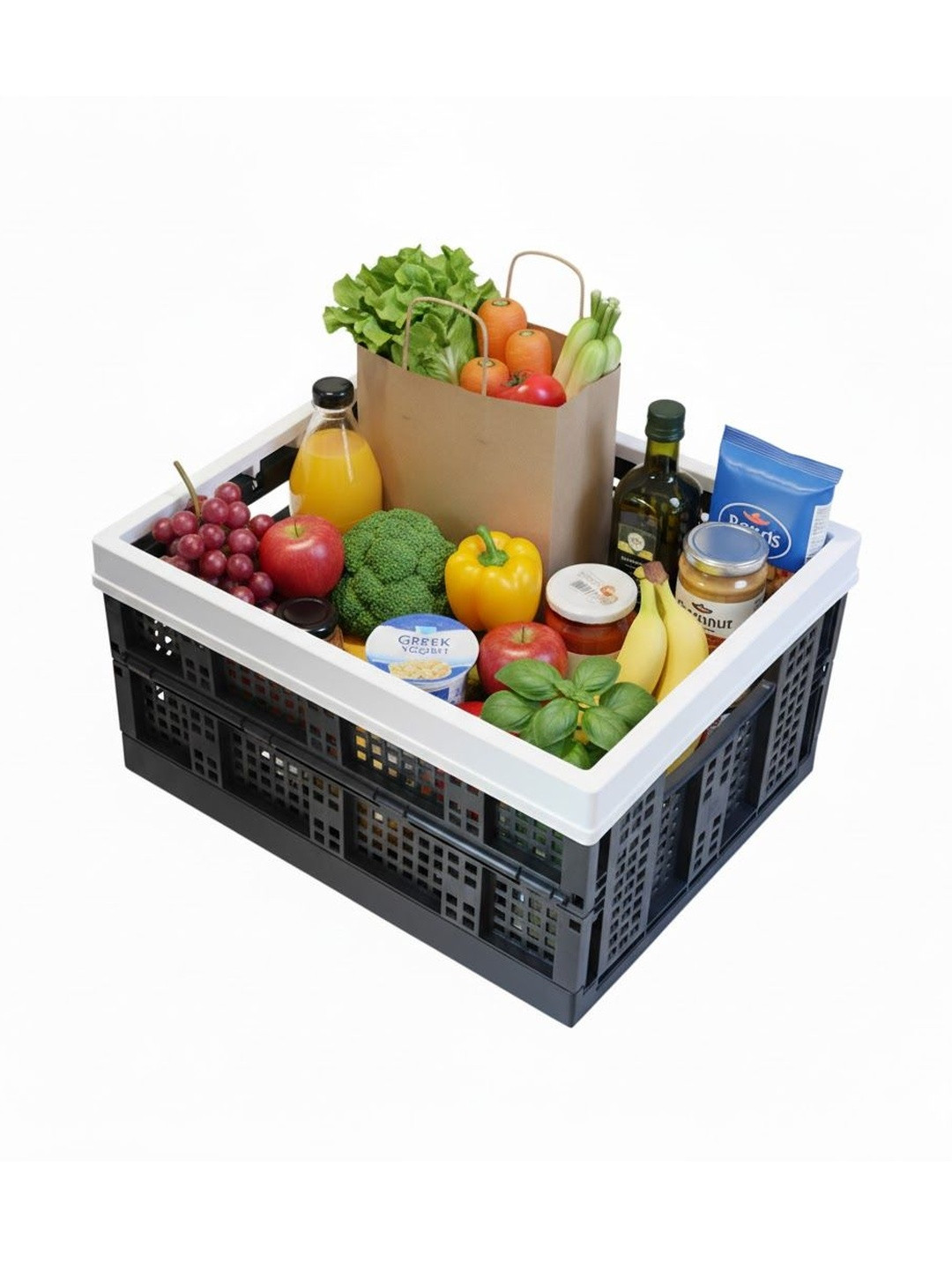 Aditya Polymers Black Set Of 2 Super Strong Multi-Utility Organiser