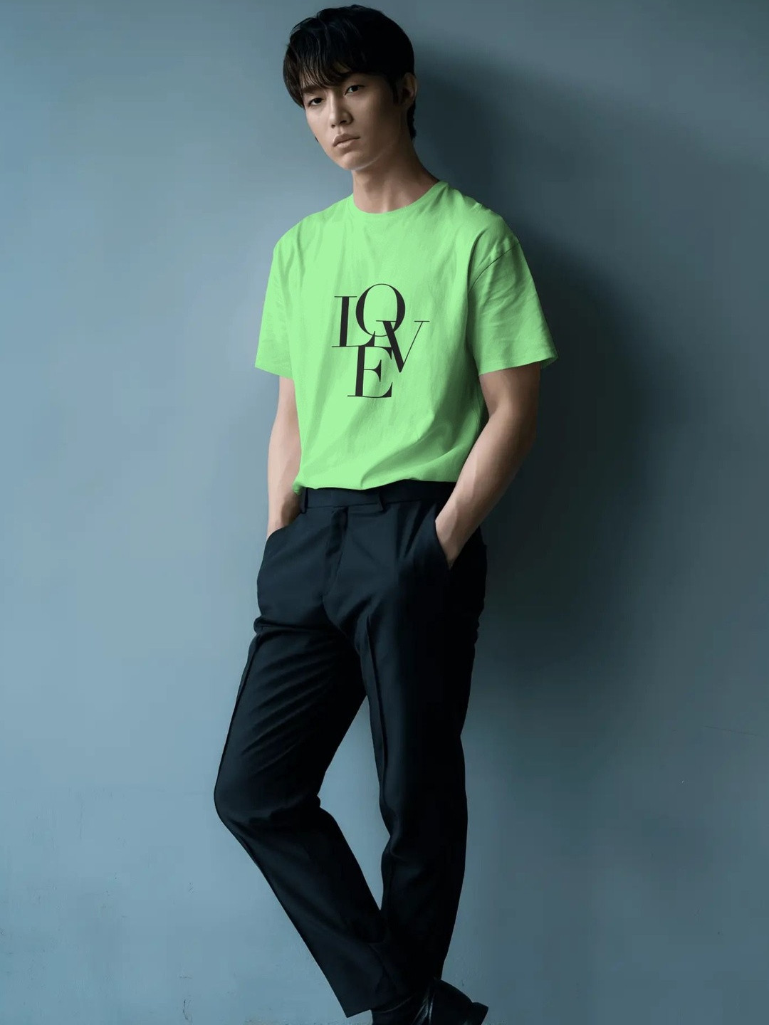 Silver Moon Typography Printed Regular Fit Cotton T-shirt