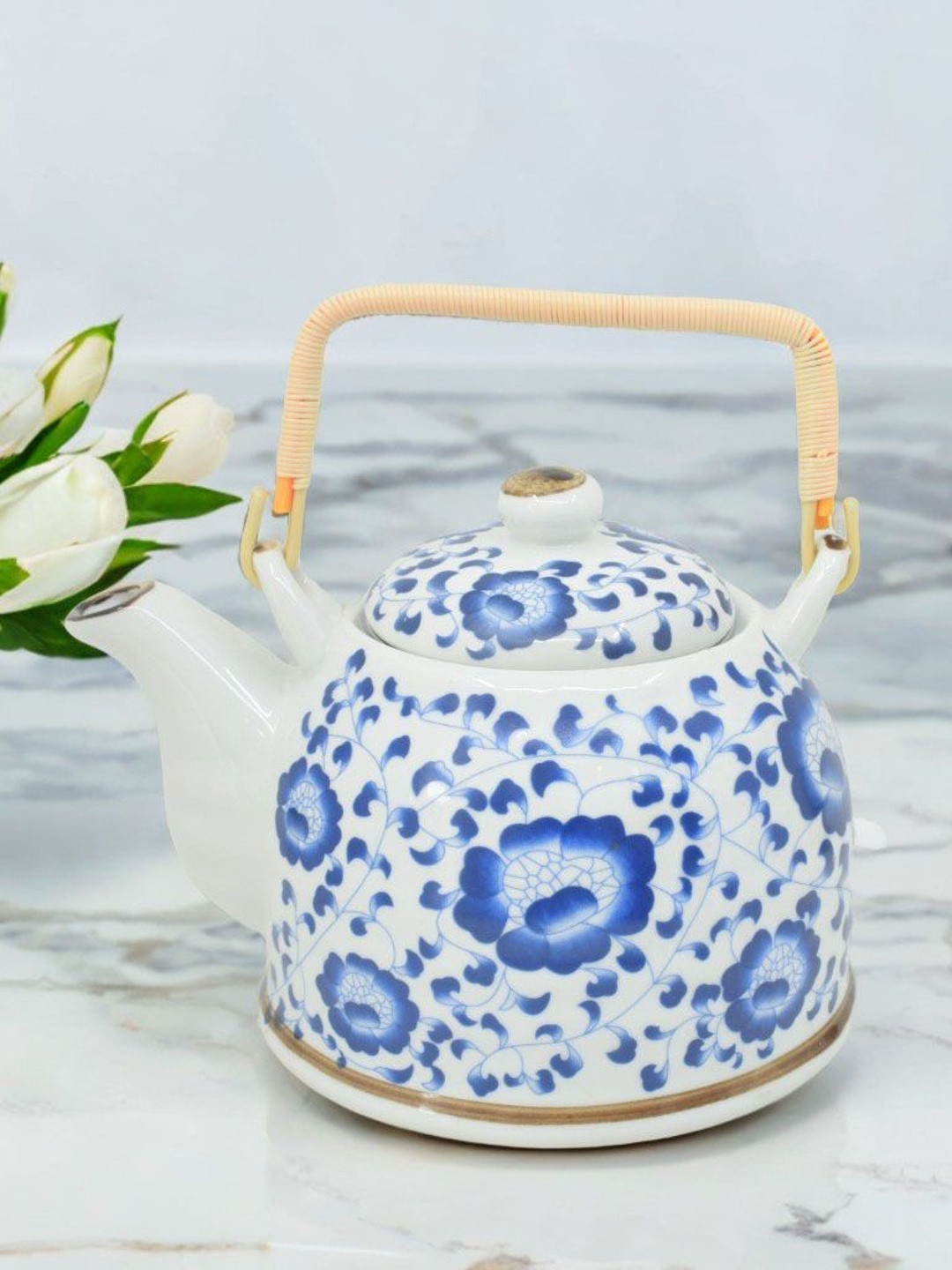 The Decor Lane Printed Ceramic Tea Set of 3