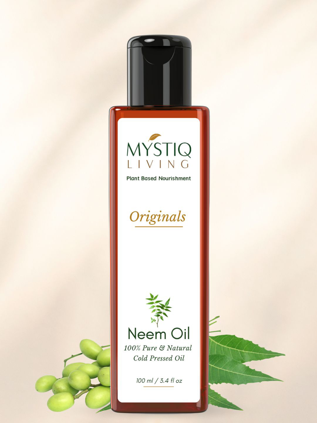 MYSTIQ LIVING Neem Oil (Cold Pressed) - 100 ml