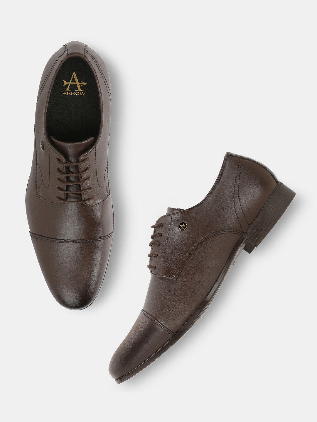 Arrow Gynny Men Round Toe Lace-Ups Formal Derby Shoes