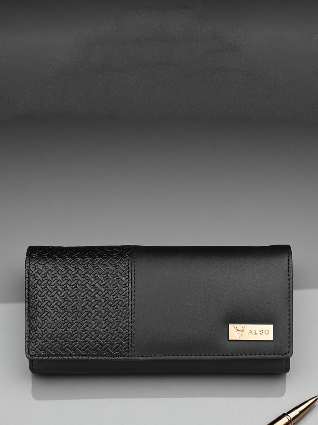 ALSU Women Textured Two Fold Hand  Wallet