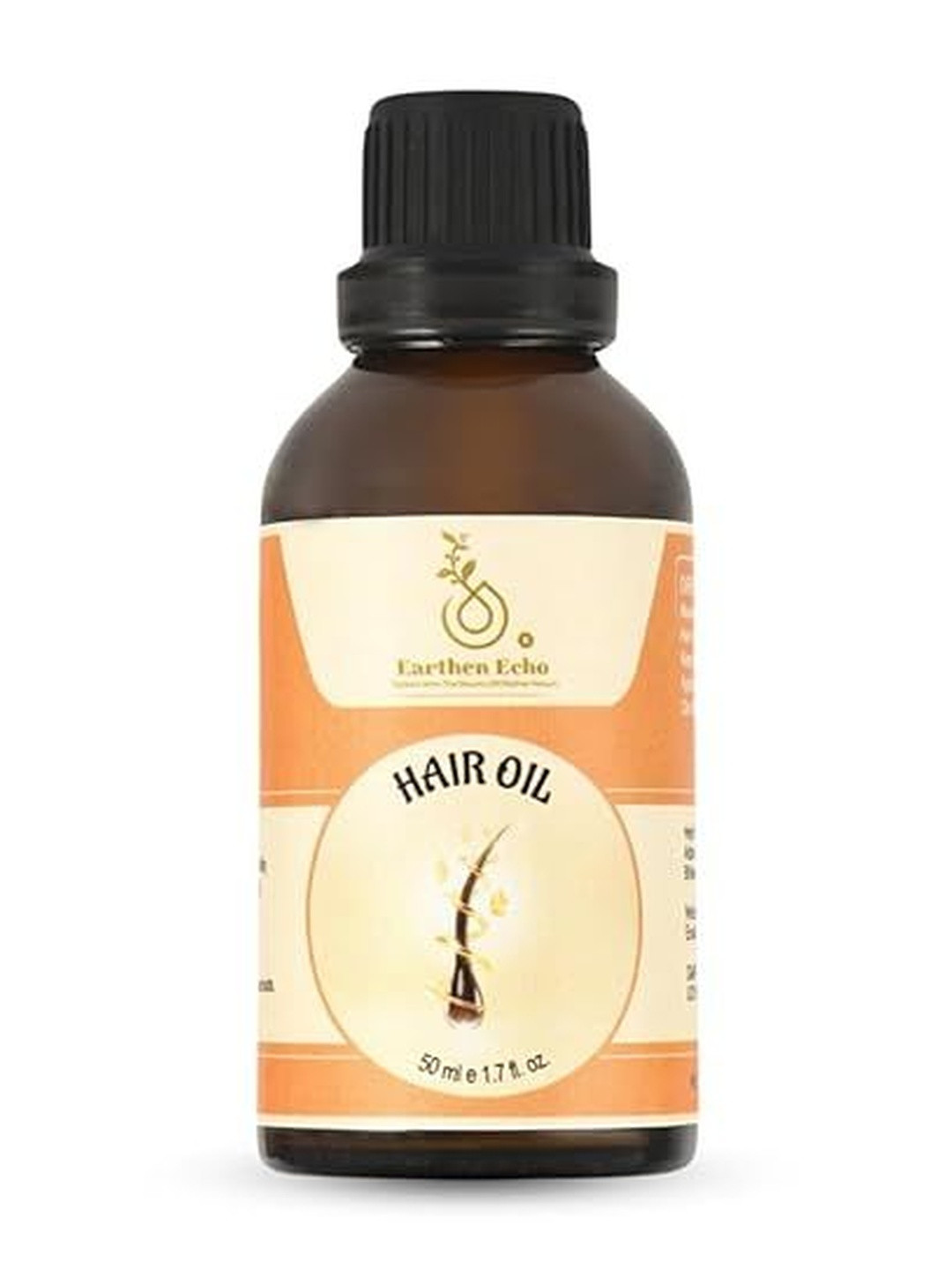 Earthen Echo Herbal Hair Oil With Castor & Bhringraj - 50ml