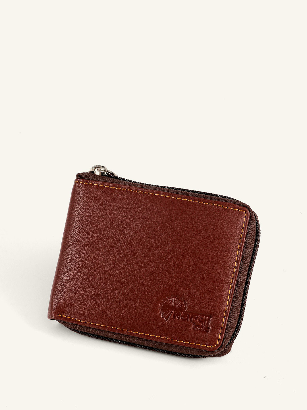 KARGHA INDIA Unisex Leather Zip Around Manush Chain Wallet